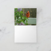 Lilacs im Frühling Karte (Innenseite)