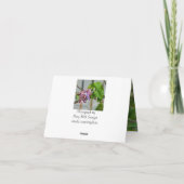 Lilacs im Frühling Karte (Rückseite)