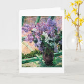 Lilacs in a Window, Mary Cassatt Karte (Gelbe Blume)