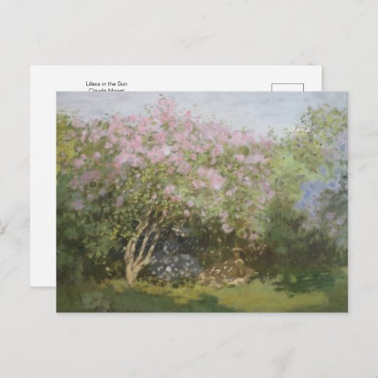 Lilacs in der Sonne von Claude Monet Postcard Postkarte (Vorne/Hinten)