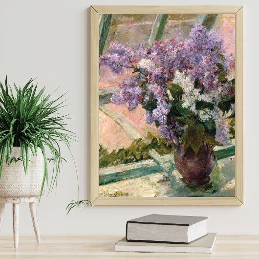 Lilacs in einem Fenster Mary Cassatt Fine Art Poster