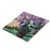 Lilacs in einem Fenster, Mary Cassatt Fliese (Seite)