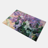 Lilacs in einem Fenster, Mary Cassatt Fußmatte (Schrägansicht)