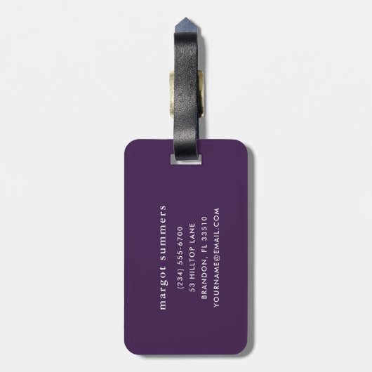 Lilacs in einem Fenster | Mary Cassatt Gepäckanhänger (Rückseite vertikal)