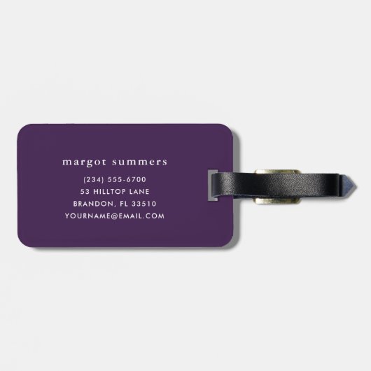 Lilacs in einem Fenster | Mary Cassatt Gepäckanhänger (Rückseite horizontal)