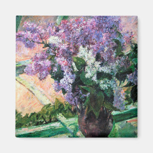 Lilacs in einem Fenster, Mary Cassatt Magnet