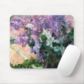 Lilacs in einem Fenster, Mary Cassatt Mousepad (Mit Mouse)