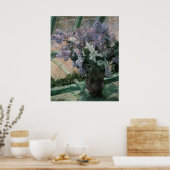 Lilacs in einem Fenster, Mary Cassatt Poster (Küche)