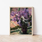 Lilacs in einem Fenster | Mary Cassatt Poster