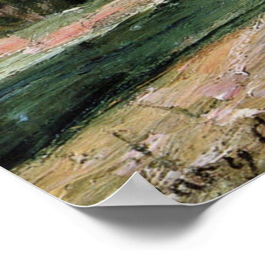 Lilacs in einem Fenster, Mary Cassatt Poster (Ecke)