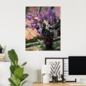 Lilacs in einem Fenster, Mary Cassatt Poster (Heimbüro)