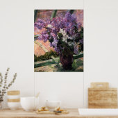 Lilacs in einem Fenster, Mary Cassatt Poster (Küche)