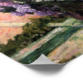 Lilacs in einem Fenster | Mary Cassatt Poster (Ecke)