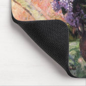 Lilacs in einem Fenster Mousepad (Ecke)
