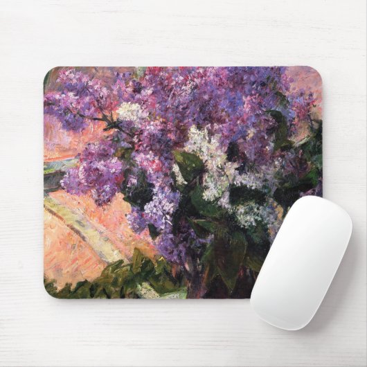 Lilacs in einem Fenster von Mary Cassatt Mousepad (Mit Mouse)