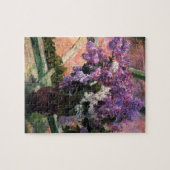 Lilacs in einem Fenster von Mary Cassatt Puzzle (Horizontal)