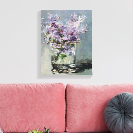 Lilacs in einem Glas von Edouard Manet Leinwanddruck (Insitu (Wohnzimmer))