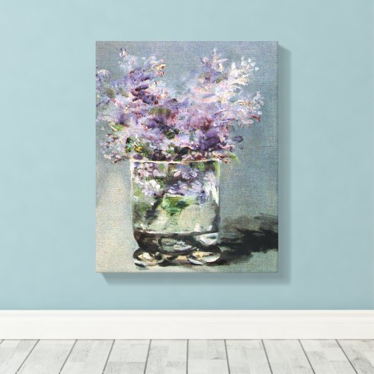 Lilacs in einem Glas von Edouard Manet Leinwanddruck (Insitu (Holzboden))