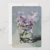 Lilacs in einem Glas von Manet Brautparty Einladung (Vorderseite)