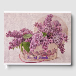Lilacs in einem Viktorianischen Hutkasten Gästebuch