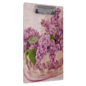 Lilacs in einem Viktorianischen Hutkasten Klemmbrett (Rechts)