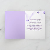 Lilacs in Lila Sneaker Friendship Card Karte (Innenseite)