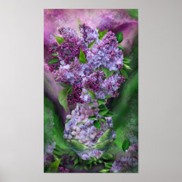 Lilacs in Lilac Vase Fine Art Poster/Print Poster
