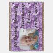 Lilacs in Love Memory Memorial Blanket Throw Decke (Vorderseite Vertikal)