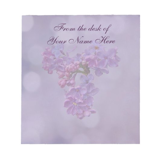 Lilacs in Springtime Notizblock (Vorderseite)