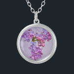 Lilacs in Springtime Versilberte Kette<br><div class="desc">Kann sich mit einer Brautdusche abstimmen,  die ich entworfen habe.</div>