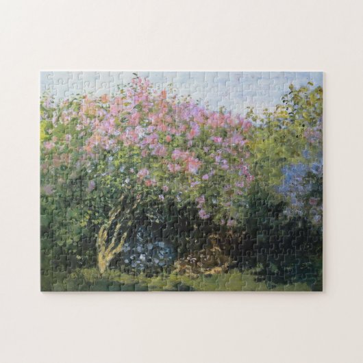 Lilacs in the Sun Monet Fine Art Puzzle (Horizontal)