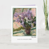 Lilacs in Window Mary Cassatt Blank Card Karte (Vorderseite)