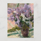Lilacs in Window Mary Cassatt Postkarte (Vorderseite)