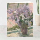 Lilacs in Window von Mary Cassatt American Paint Karte (Vorderseite)
