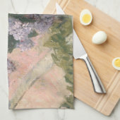 Lilacs in Window von Mary Cassatt American Painter Geschirrtuch (Viertel Falte)