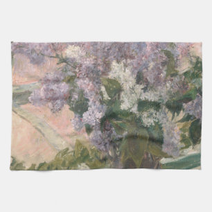 Lilacs in Window von Mary Cassatt American Painter Geschirrtuch