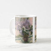 Lilacs in Window von Mary Cassatt American Painter Kaffeetasse (Vorderseite Links)