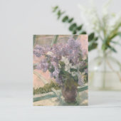 Lilacs in Window von Mary Cassatt American Painter Karte (Stehend Vorderseite)