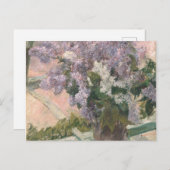 Lilacs in Window von Mary Cassatt American Painter Postkarte (Vorne/Hinten)