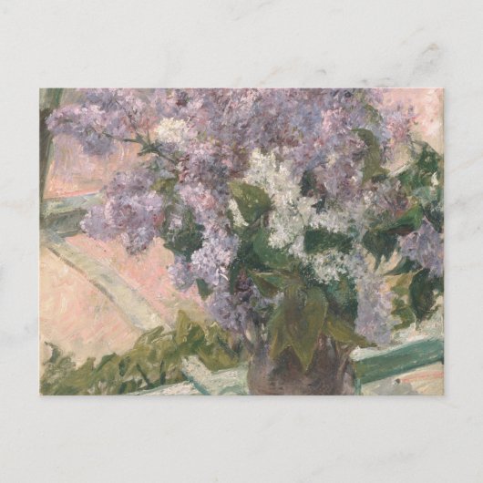 Lilacs in Window von Mary Cassatt American Painter Postkarte (Vorderseite)
