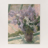 Lilacs in Window von Mary Cassatt American Painter Puzzle (Vertikal)