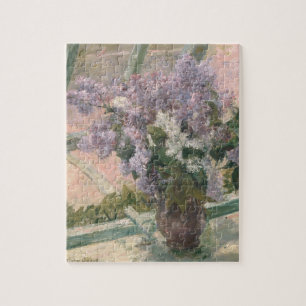 Lilacs in Window von Mary Cassatt American Painter Puzzle