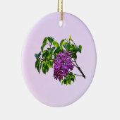 Lilacs Just Opening Keramik Ornament (Rechts)