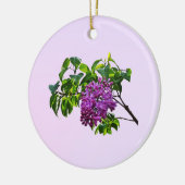 Lilacs Just Opening Keramik Ornament (Links)