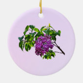 Lilacs Just Opening Keramik Ornament (Hinten)
