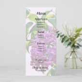 Lilacs Just Opening Menükarte (Stehend Vorderseite)