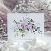 Lilacs Lavender Bliss Wedding RSVP Card Einladung