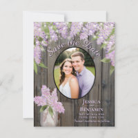 Lilacs & Lights on Barn Wood Lila Wedding