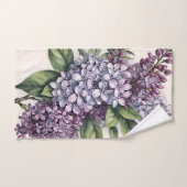 Lilacs Lila Lilac Bush Illustration Badhandtuch Set (Handtuch)