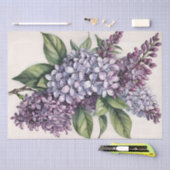 Lilacs Lila Lilac Bush Illustration Seidenpapier (Handwerk)